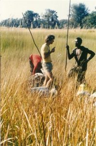 doug in the okavango